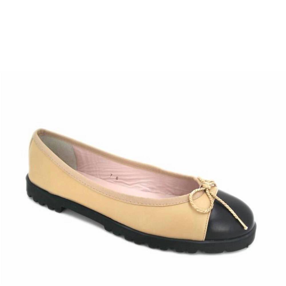 NEW PAUL MAYER/ATTITUDES women's bravo ballet shoes in beige